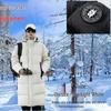 Northeast -20° Long Down Jacket: Thickened Unisex White Duck Down Winter Coat