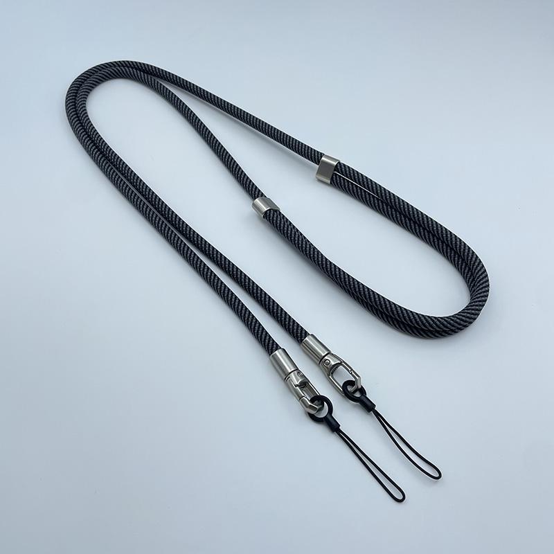 Length 160cm Phone Lanyard Adjustable Detachable Neck Cord Crossbody Strap Carabiner Pendant Card Key for iPhone 17 Pro Max 16