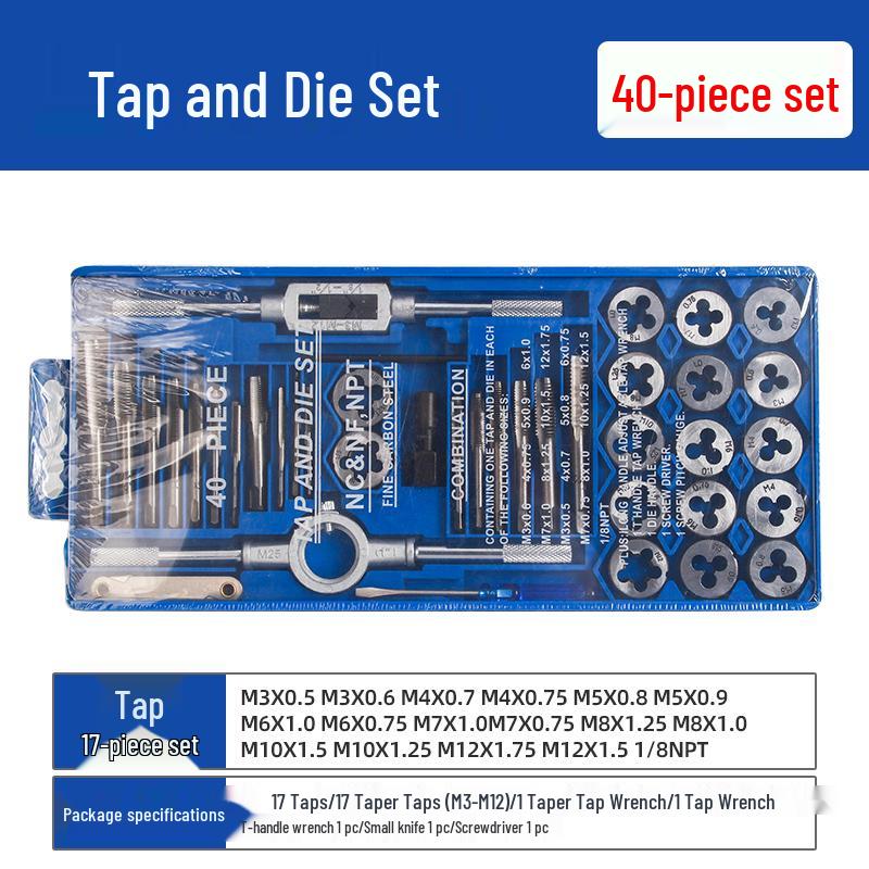 Manual Ratchet Hand Tap Wrench Set for Threading and Reaming