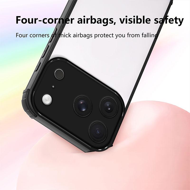 Shockproof Case For Iphone 17 Pro Hard Back Cover For Iphone 17 Pro Max TPU + PC Bumper Protective Capa Iphone17promax Coque