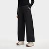 Fila Original Fashion Classic Simple Solid Color Versatile Waterproof Loose Woven Casual Pants Women Pants Black F11W549801FBK