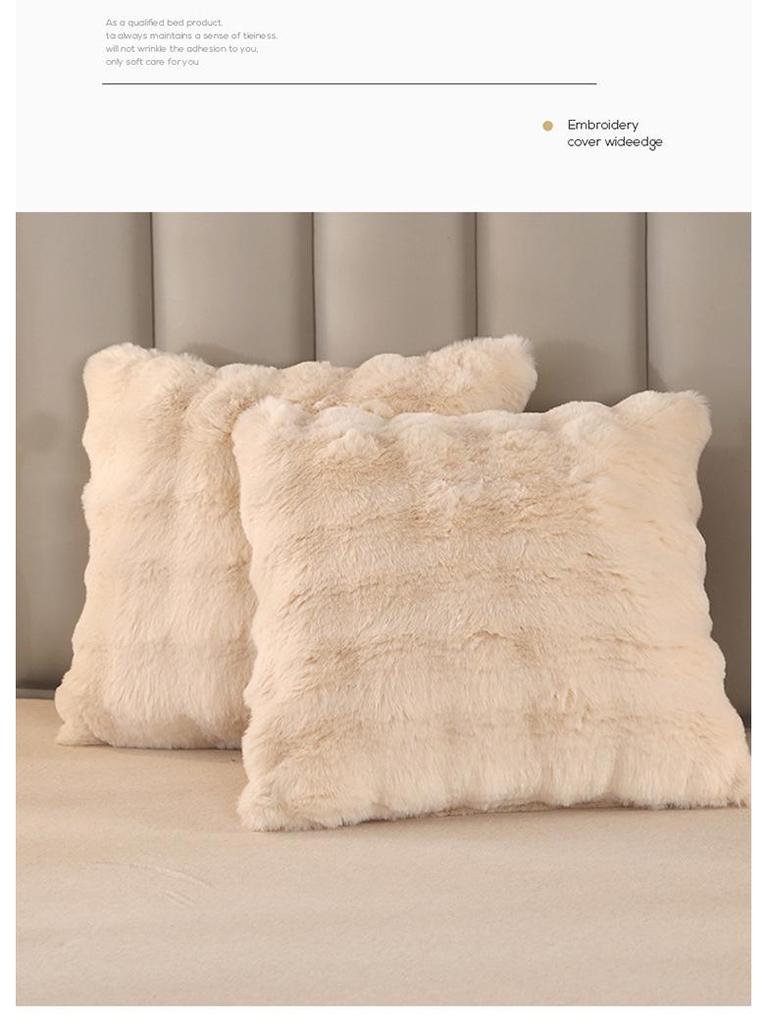 Elegant Toca Extra Thick Double Layer Faux Fur Sofa Nap Blanket
