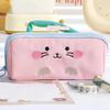 Large Capacity Cartoon Pencil Case Duck Rabbit Dinosaur Stationery Storage Bag  Office Supplies