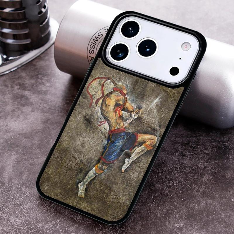 Muay Thai Phone Case for iPhone 17 16 15 Pro Max Air 14 13 12 11 Plus Shockproof Capa Cover