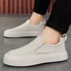 Fashion New High Quality Leather Men's Casual Shoes Breathable Slip On Walking Shoes Comfortable Driving Shoes Moccasins Men Sneakers
