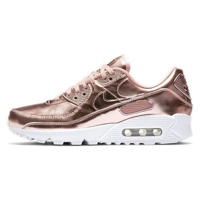 Nike Air Max 90 Metallic Rose Gold 2020 Women's Sneakers Casual Shoes CQ6639-600