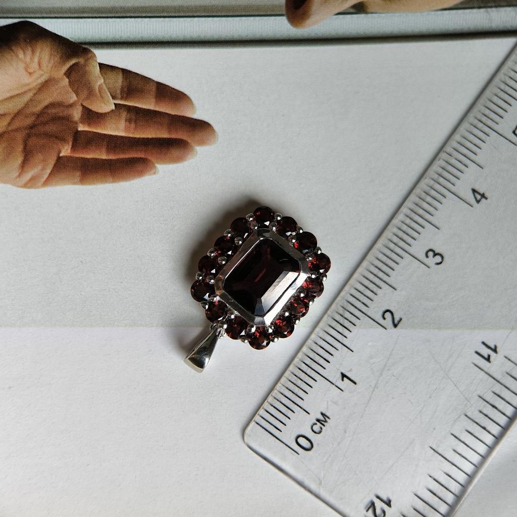 Silver Pendant with Garnet 4.575ct (2181392)