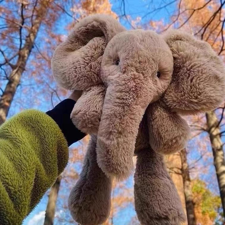 Jellycat Smaji Elephant Plush Doll - Medium & Large Sizes Available