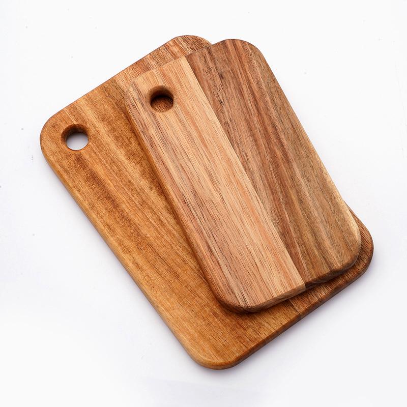 800ml/1.4l Lunch Box Acacia Wood Cutting Boards Wooden Double-sided Mini Fruit Cutting Board Reusable  Outdoor Chopping Boards
