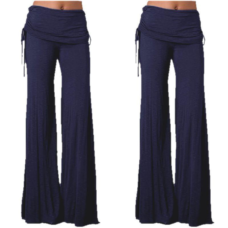 TEMU Popularne Codzienne Spodnie Dzwony Europejskie i Amerykańskie - Luźne, Uniwersalne Długie Spodnie na Jesień i Zimę.