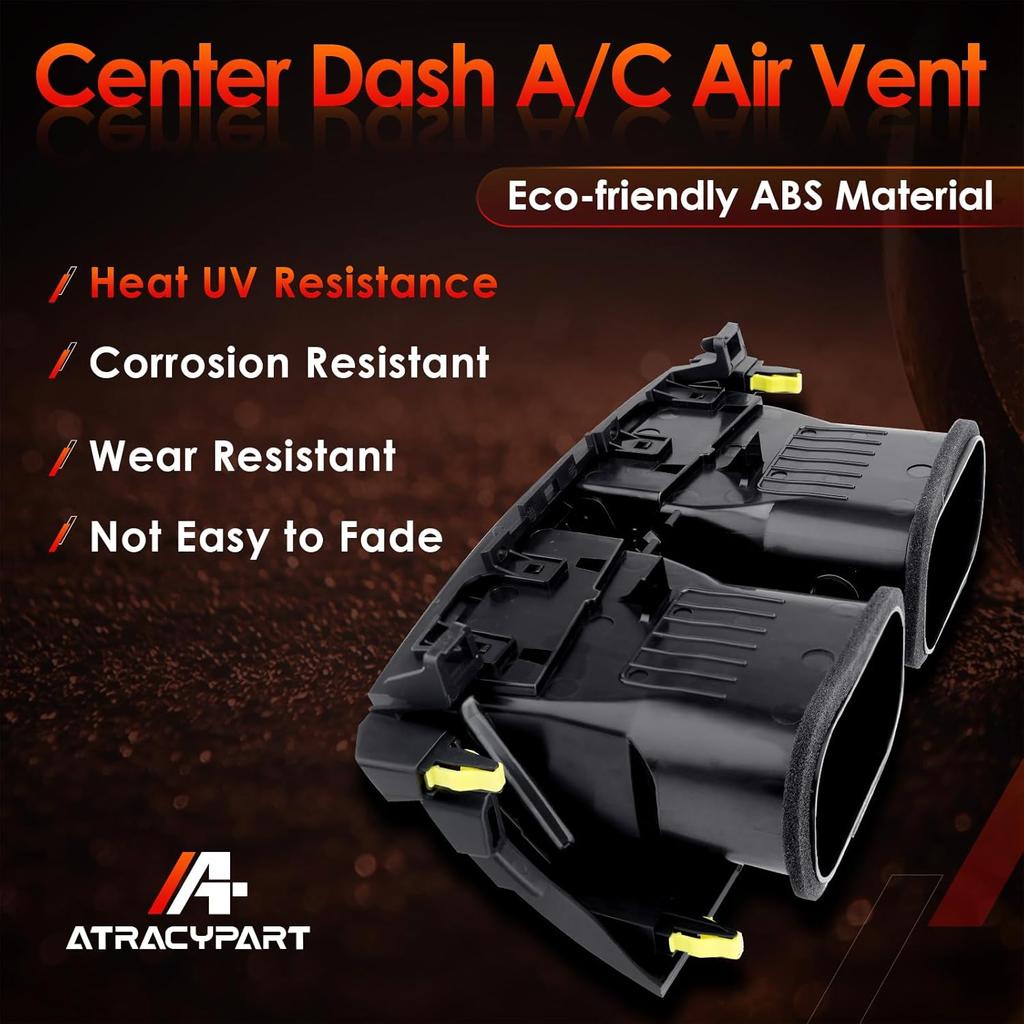 Center Dash A/C Air Vent Trim Cover, Compatible with 2006-2012 RAV4, Console Outlet Grille ert Panel, Replaces# 55670-42060-B0