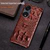 OPPO A1 Crocodile Skull Leather Protective Case - Stylish Half Package for A1 Pro and A1 Vitality Versions.