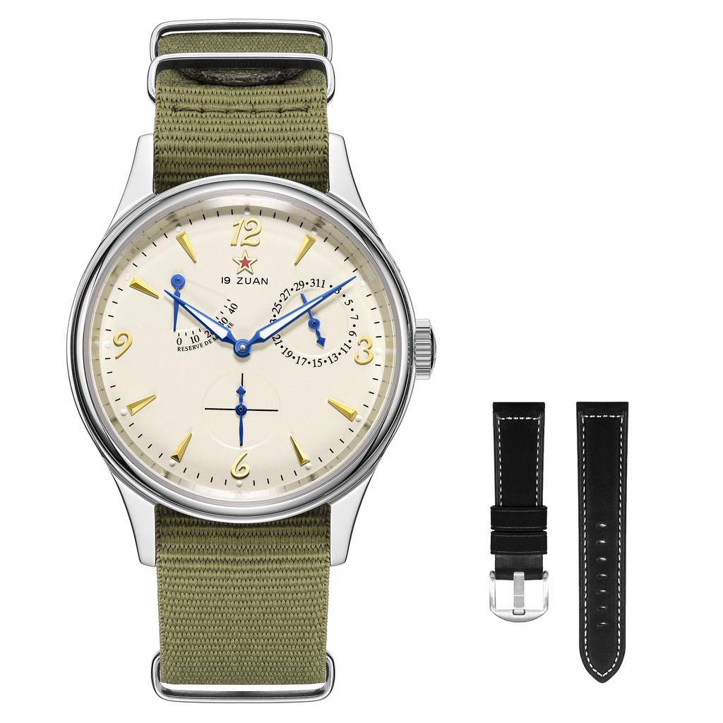 Klassische Seagull 1963 Flieger Herrenuhr Set ST1780 Automatisches Mechanisches Uhrwerk Saphirglas Retro Stil Wasserdicht