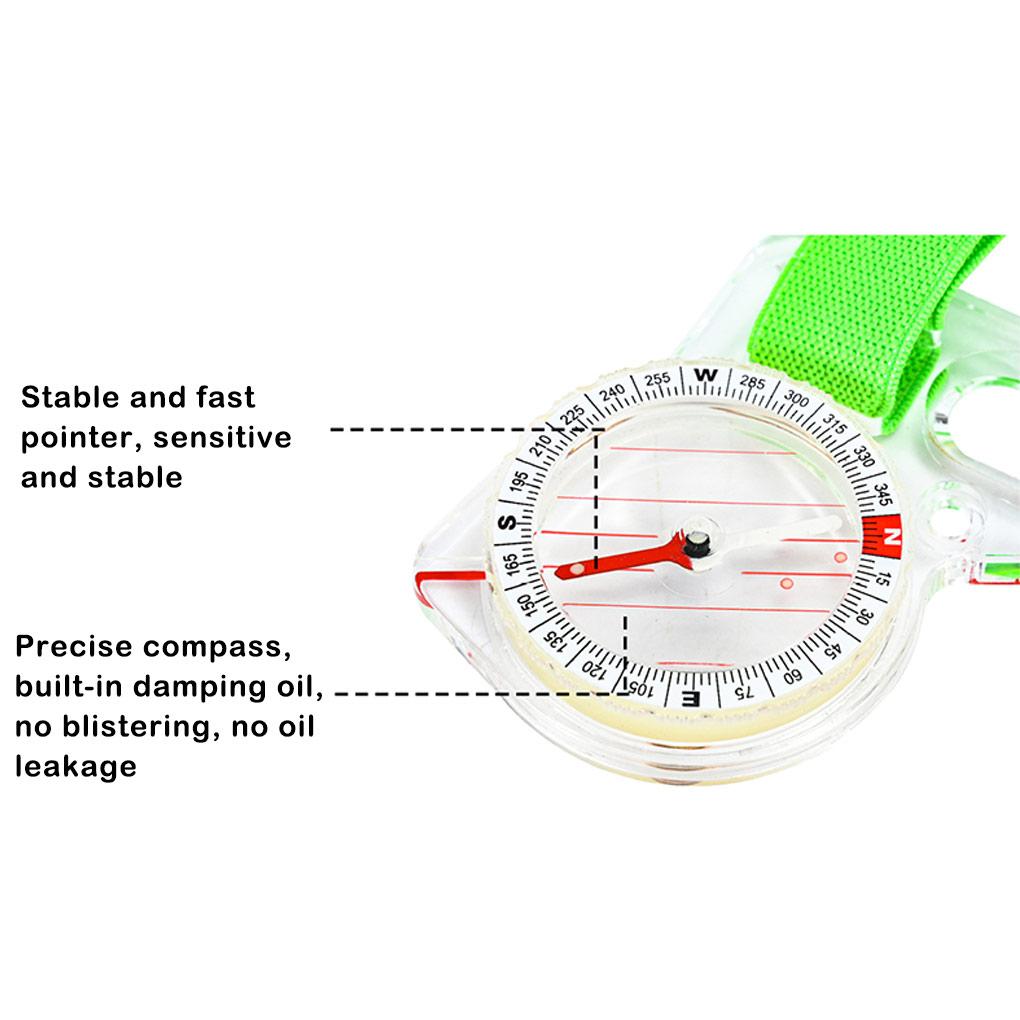 Hand Navigation Tool Waterproof Competition Orienteering Teaching Learning Map Scale Pointing Guide for Mountaineering