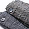 High-Waisted Wool Plaid Women's Pants - Autumn/Winter Straight Slim Suit Carrot Style