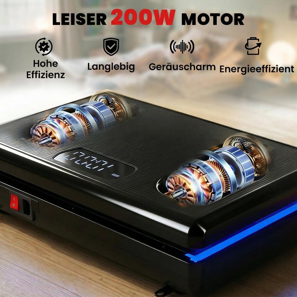 Vibration Plate, Power Plate with 120 Intensity Levels, 5 Pre-Set Programs, LED Lights, Resistance Bands, Non-Slip