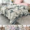 Dekorative Sofadecke 3D Blasen Plüsch Überwurf, Tie Dye Kunst Kaninchenfell Textur Groß Verdickt Samt Fleece Weich Warm Gemütlich Abdeckung für