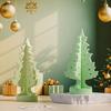 Silicone Figurines Decorating Moulds Silicone Texture Christmas Tree Shape for Crafts Party Supplies and Decorations