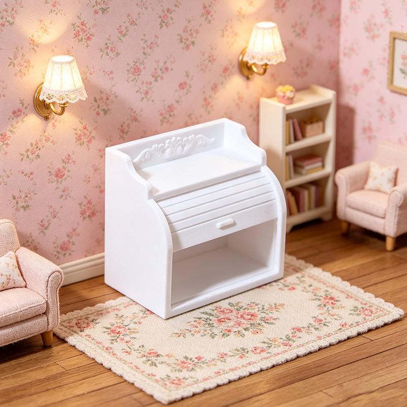 Dollhouse Miniature Kitchen Food Toys & Storage Organizer