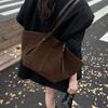 Solid Casual Totes Faux Suede Shoulder Bags Women Large Capacity England Style Vintage Handbags New in 2026 Female Packages