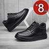 Scarpe da Ginnastica con Zeppa in Pelle Taglia Grande 47 Uomo Comode Traspiranti Scarpe Casual Soletta Rialzante 8cm Rialzo Scarpe da Uomo