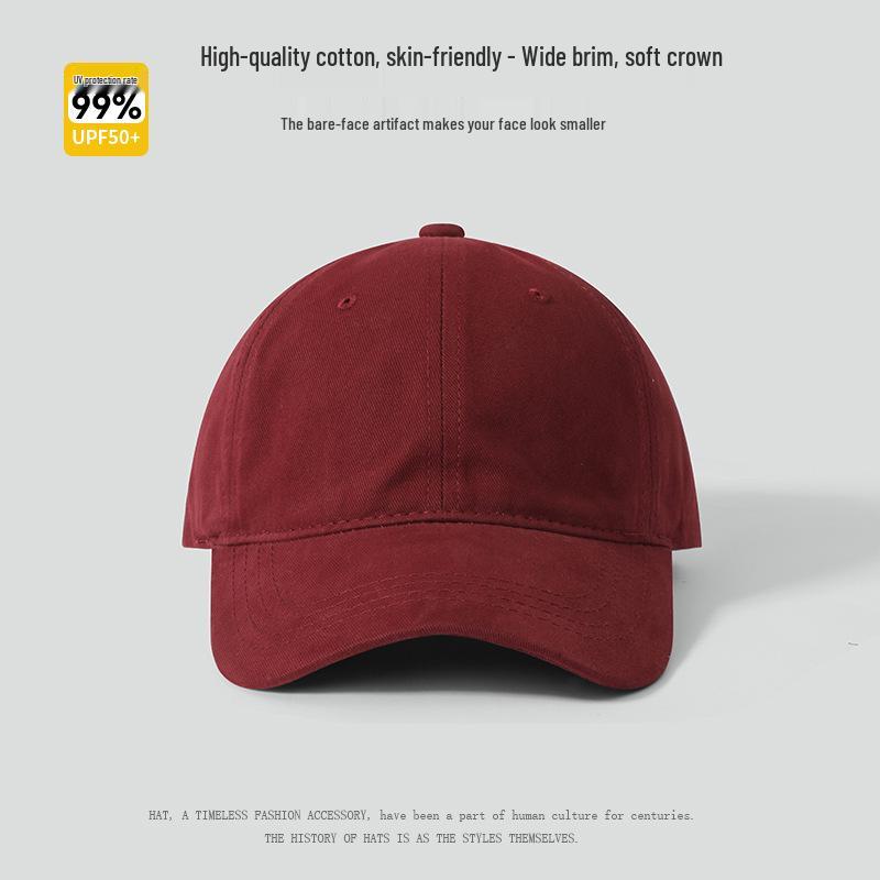 "Cappellino da baseball unisex a tinta unita da 65 cm con parte superiore morbida, visiera approfondita e allargata per un aspetto del viso più snello."