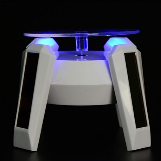 Airship UFO Rotating Display Stand 360 Degrees Solar Dual Use Automatic Turntable for Showcase