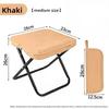 Portable Folding Camping Stool with Metal Frame Pouch Design for Outdoor Camping Fishing & Waiting