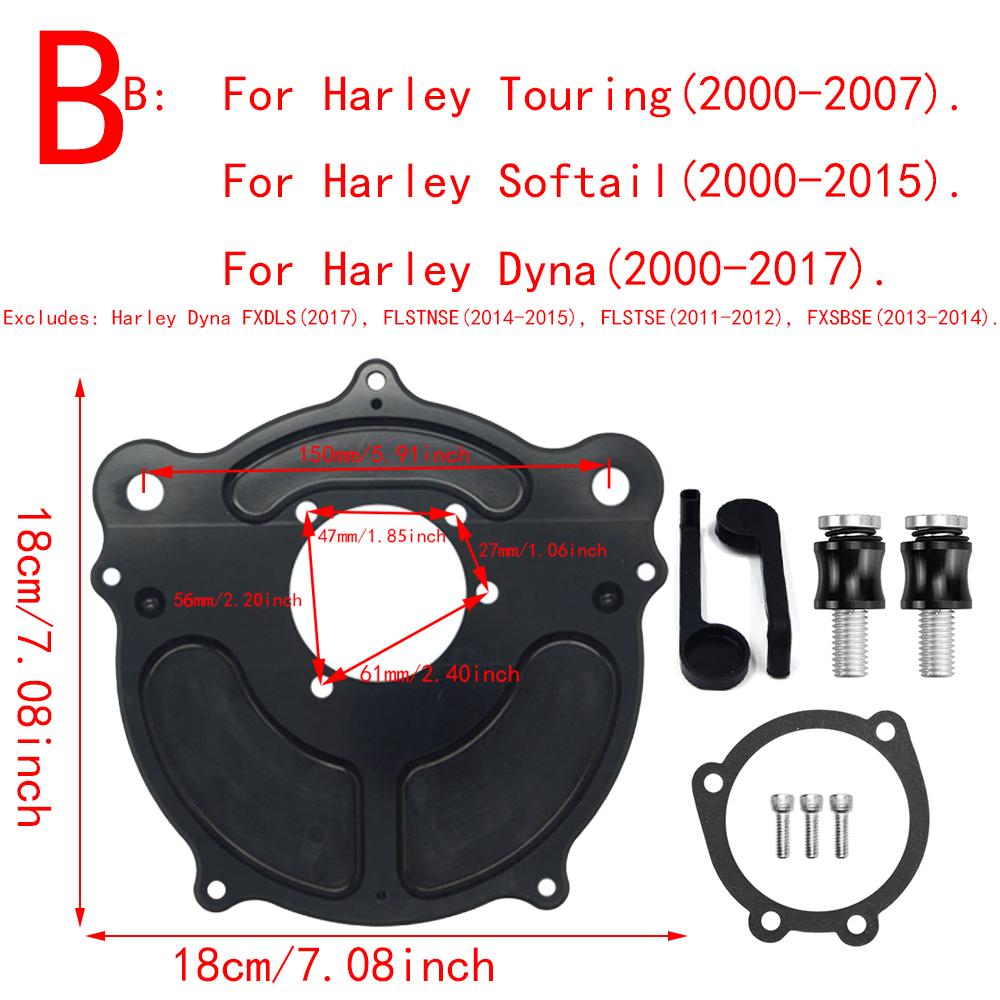 Filtru de admisie pentru filtrul de curățare a aerului turbinei CNC RSD pentru motociclete pentru Harley Sportster Dyna Softail Touring Street Glide Road King