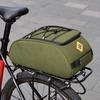 Hook and Loop Bike Trunk Bag Oxford Cloth Bike Rear Seat Bag Bicycle Rear Rack Bag  City Bike Use