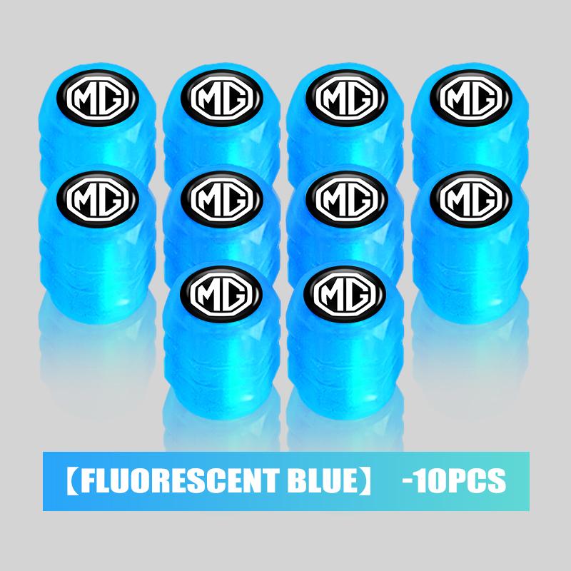 For MG Luminous Tire Valve Cap Car Wheel Hub Glowing Cover Auto Accessories RX5 RX8 350 550 6 3 5 7 ZR ZS HS GS GT Hector wue1
