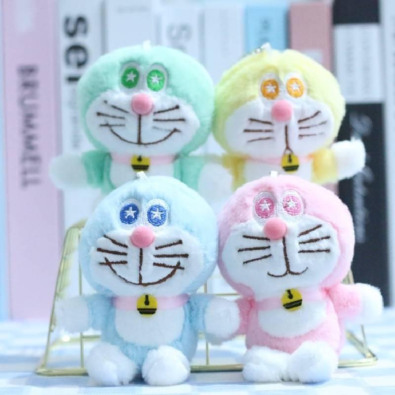Keychain Doraemon Cute Cartoon Girl Kid Backpack Decoration Pendant Doll Plush