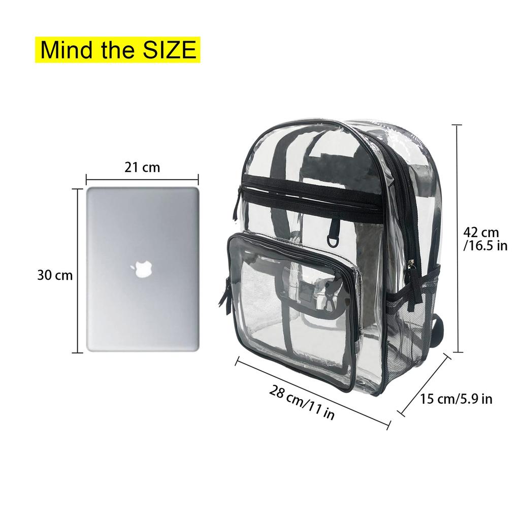 Clear Engineer Transparent PVC Large Clean For Commuting To Work or School [Enkrio] Bag, Bag, Bag, Material, Capacity, Lightweight, Bag, Anti-Static,