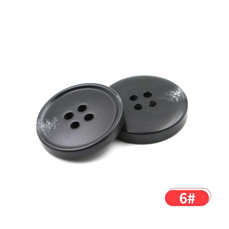Nasturi din rășină cu model negru, pentru haine, nasturi versatili pentru costum, nasturi rotunzi pentru haine de lână pentru bărbați și femei