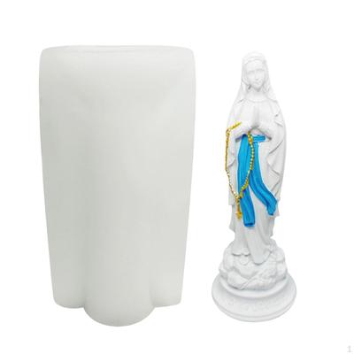 3D Silikon Kerzenherstellung Modell Jungfrau Maria DIY Handgemacht Heilige Mutter Ton Ornament Dekoration Epoxidharz