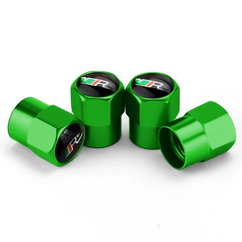 BASQ5 4pcs Car Tyre Wheel Stem Air Valve Cover Caps for Skoda Octavia Rapid Citigo Fabia Kamiq Karoq Kodiaq Roomster Scala Superb Yeti