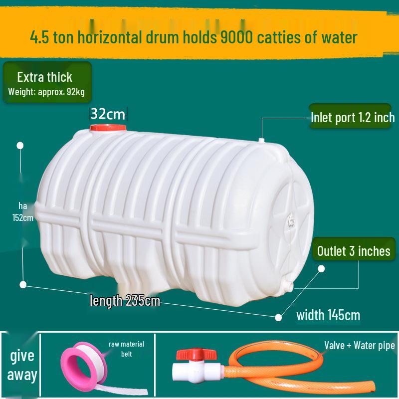 Lebensmittelechter Kunststoff-Wassertank mit großer Kapazität - Horizontal rechteckiges Design für den Heimgebrauch