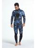 5mm Camouflage Neoprene Fleece-Lined Two-Piece Diving Wetsuit for Spearfishing