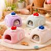 Pet Supplies Warm Hamster Cake Nest Cute Soft Bird Hiding House Multi-Functional Swiss Roll Shape Guinea Pig Cotton Nest Indoor