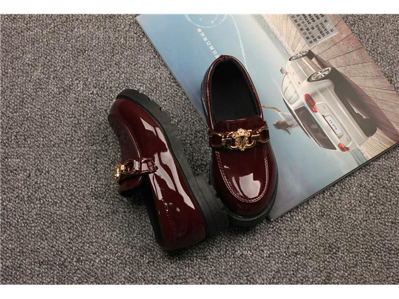 Boys' Fashionable Soft-Soled Leather Shoes - 2024 Spring/Autumn British Style