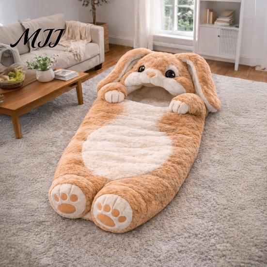 Süße Geburtstagsgeschenke für Babys Plüschhase Umschlag Schlafsack, Schlappohr Hase Schlafsack Kinder, Weiche Atmungsaktive Nachtwäsche Tier Nickerchenmatte