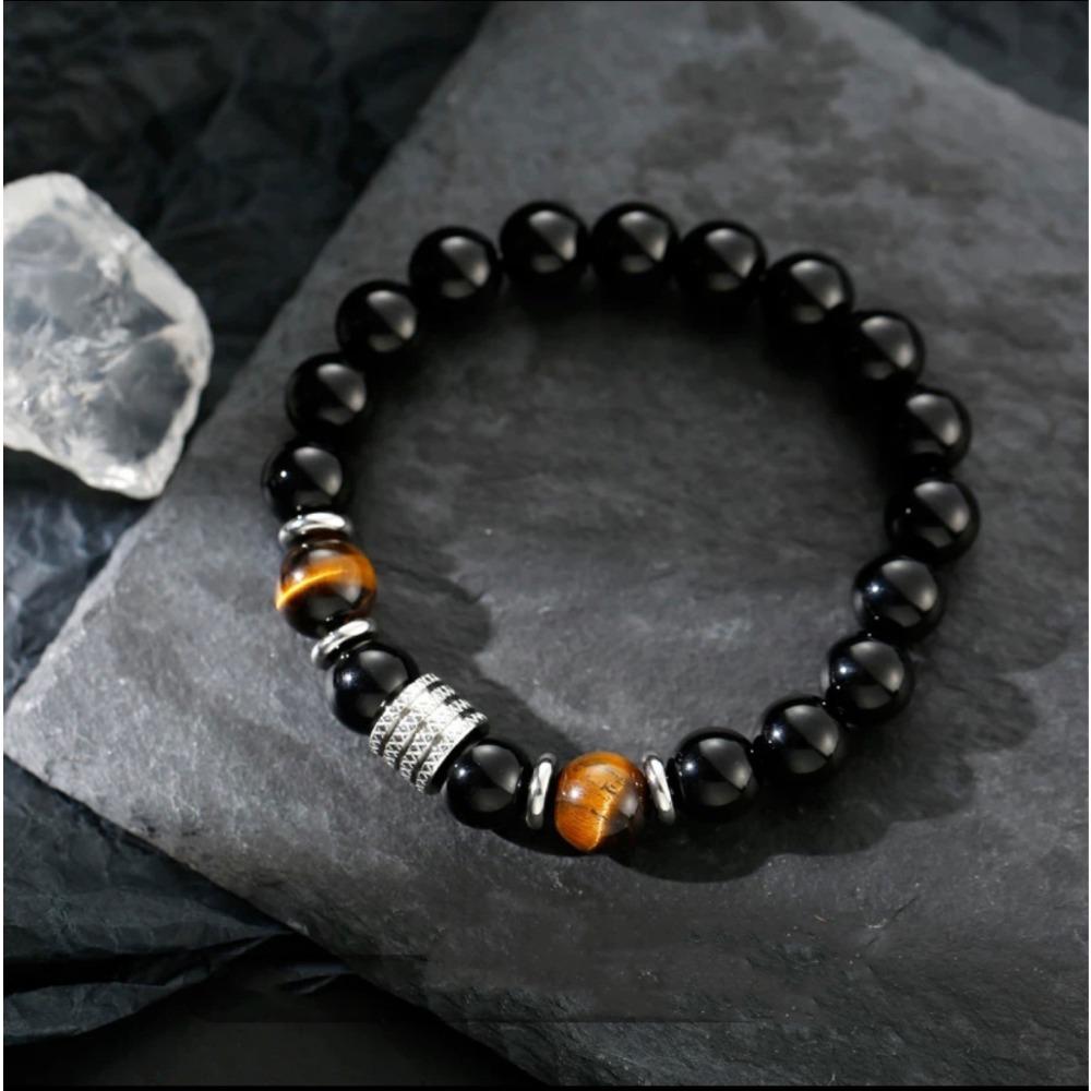 Retro Transfer Bead Bracelet Men's Niche Design High-end Hip-hop Bracelet Boys Bracelet Bracelet