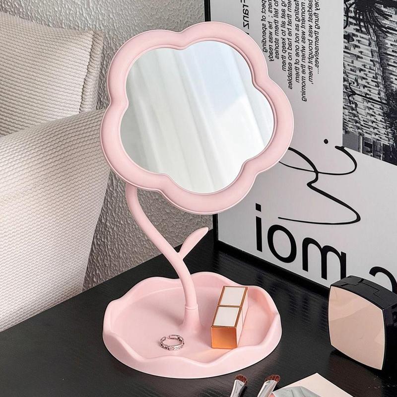 

Desktop Sunflower Makeup Mirror Creative Dormitory Desktop High Value Bedroom Mirror Home Decoration Mirror 2 Sizes