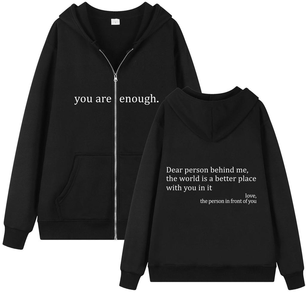 Women's Oversized Hooded Sweatshirt - Cute Autumn Jacket with Drawstring & Zipper for Teen Girls