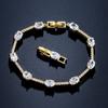 RAKOL Cross-border Supply, European and American Fashion Classic Micro-inlaid Oval Zircon Bracelet, Women's Exquisite and Versatile Bridal Jewelry