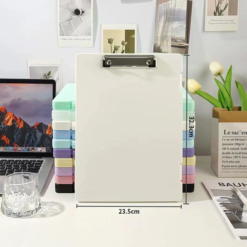 

1 штука - блокнот для письма формата А4, папка для письма, многофункциональная вертикальная доска для письма, коробка для хранения данных белый