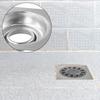 Square Shower Drain Floor Drain Easy Installation Grid Pattern Perfect Size Removable Cover Easy Cleaning Bathroom