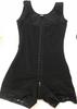 Plus Size Waist Cincher Bodysuit with Shoulder Straps, Button Closure, and Crotch Zipper for Tummy Control.