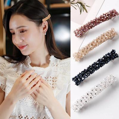 Flash Drill Metal Hair Clip for Women Elegant Temperament Side Clip Fashion Girl Hair Pin Hair Accessories