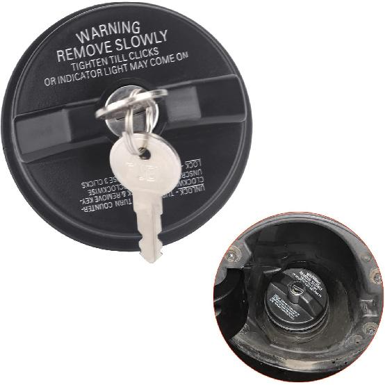 ZONFANT Locking Gas Cap W/2 Keys, Lock Fuel Cap Compatible With Chevy Honda Nissan Acura Mazda Cadillac GMC Vehicle 4Runner FJ Cruiser Silverado